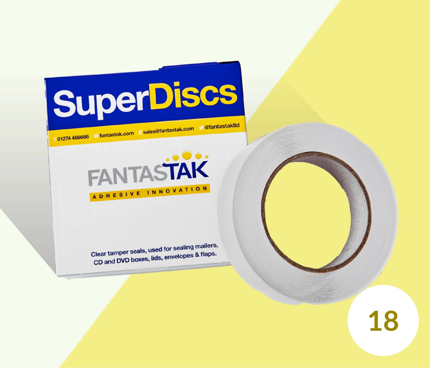 SuperDiscs - 2000 Discs per roll - 18mm diameter (2 options available)