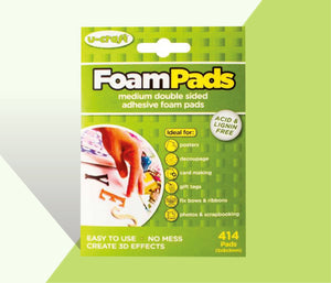 Foam Pads 414 white double sided pads (5mm x 5mm x 3mm) - create 3D effects