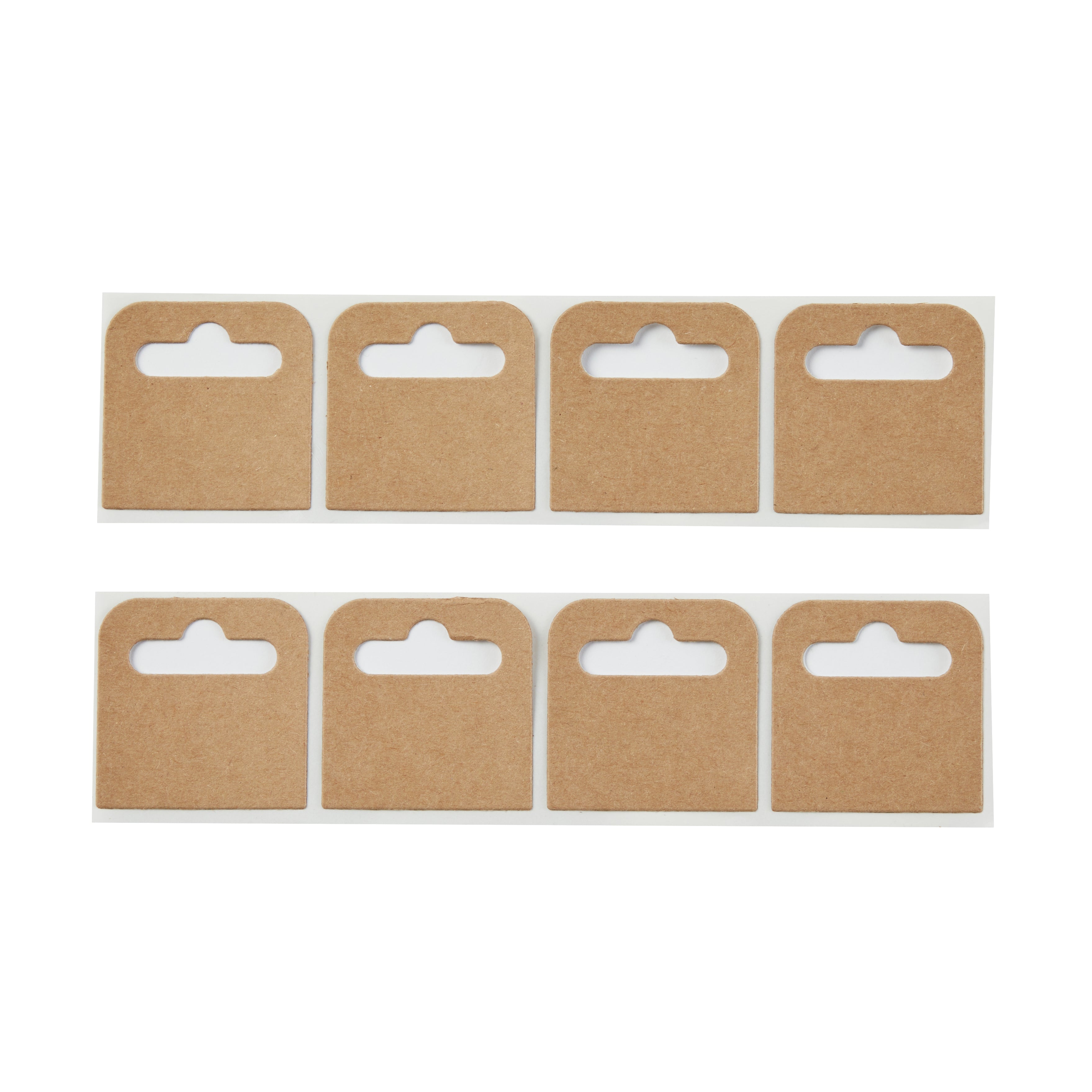 Euro Hooks - Self Adhesive Brown Hang Tabs