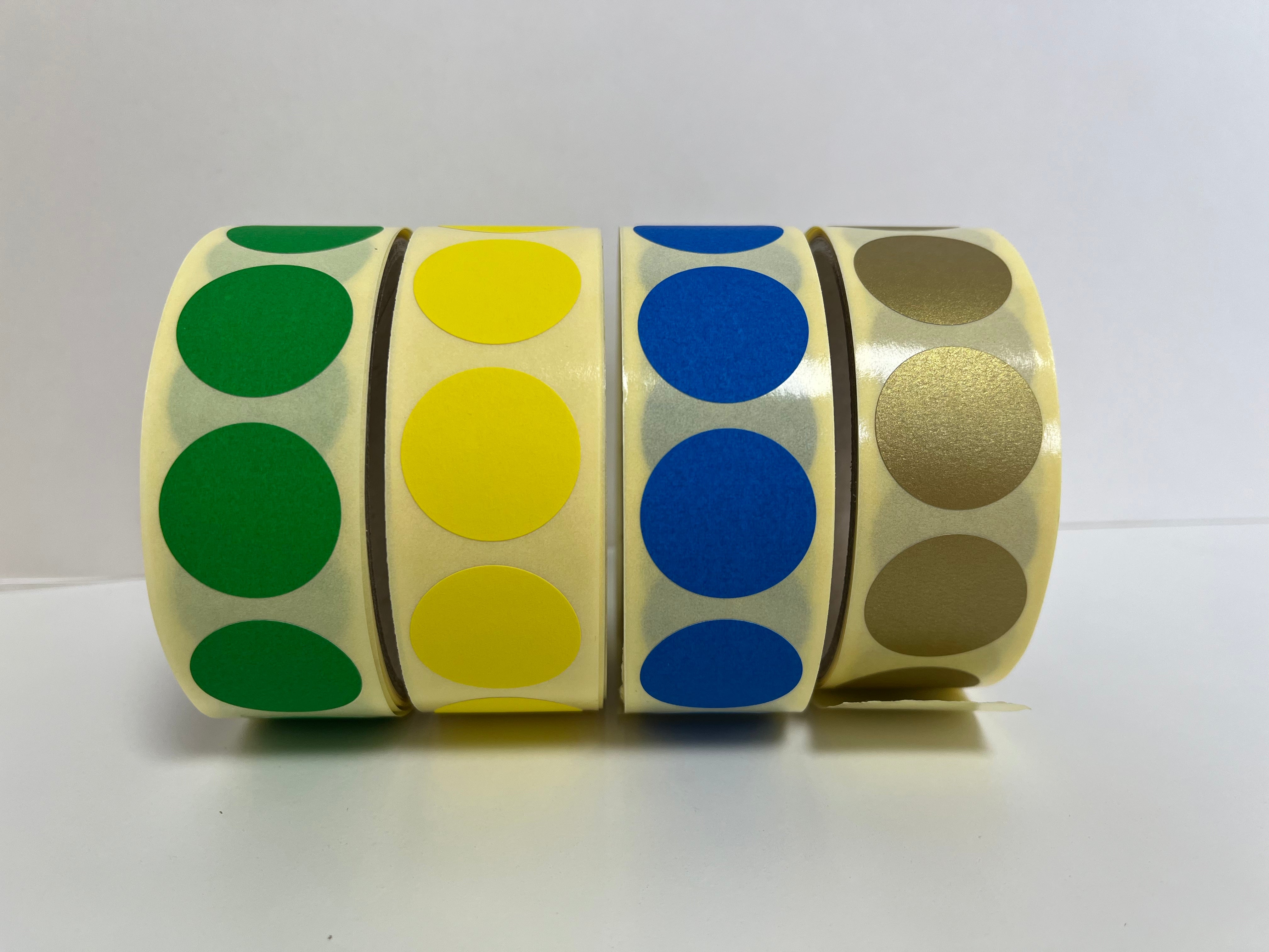 Coloured Discs (Color Coding Labels) 25mm 500 per roll