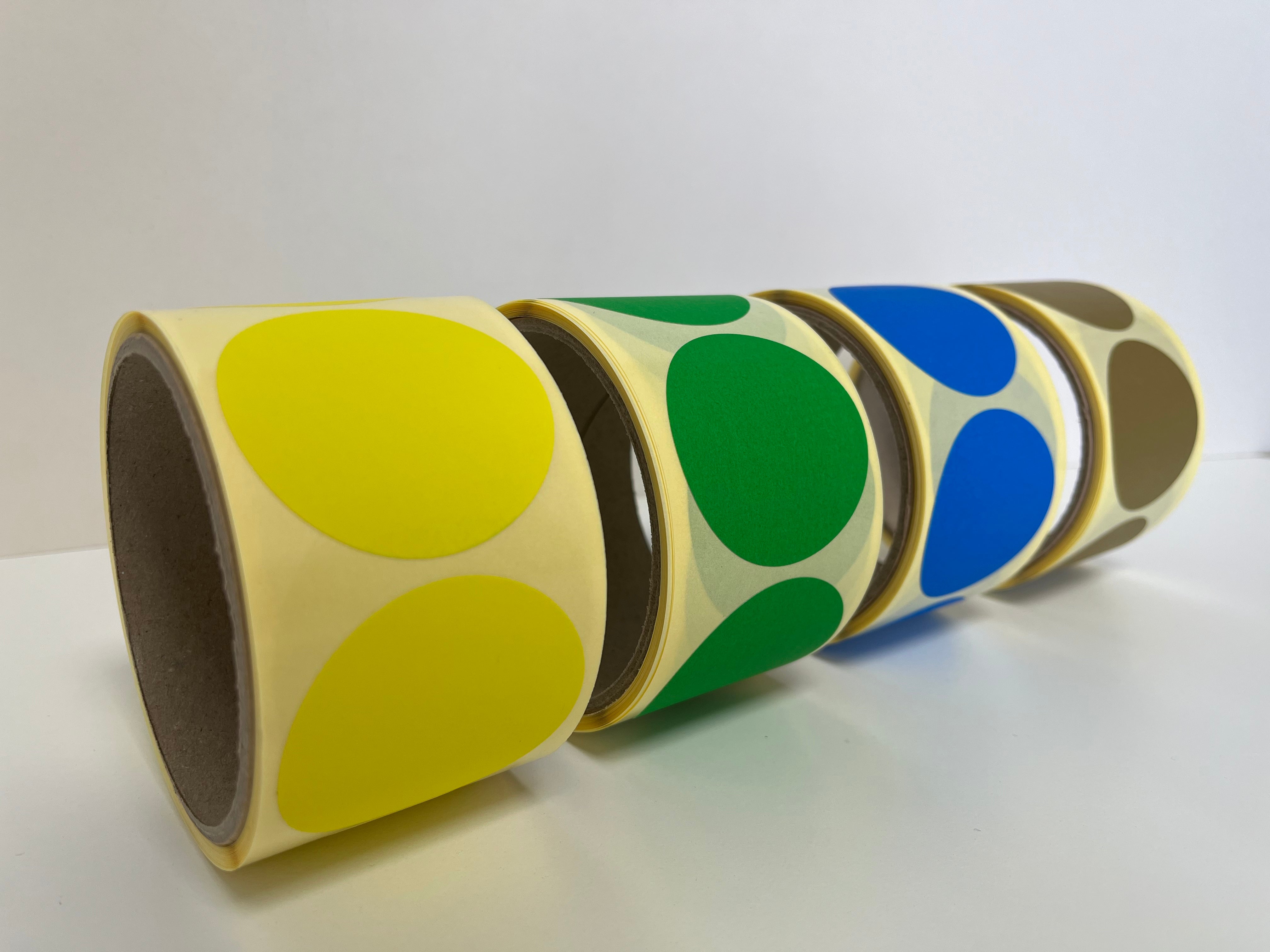 Coloured Discs (Color Coding Labels) 50mm 250 per roll