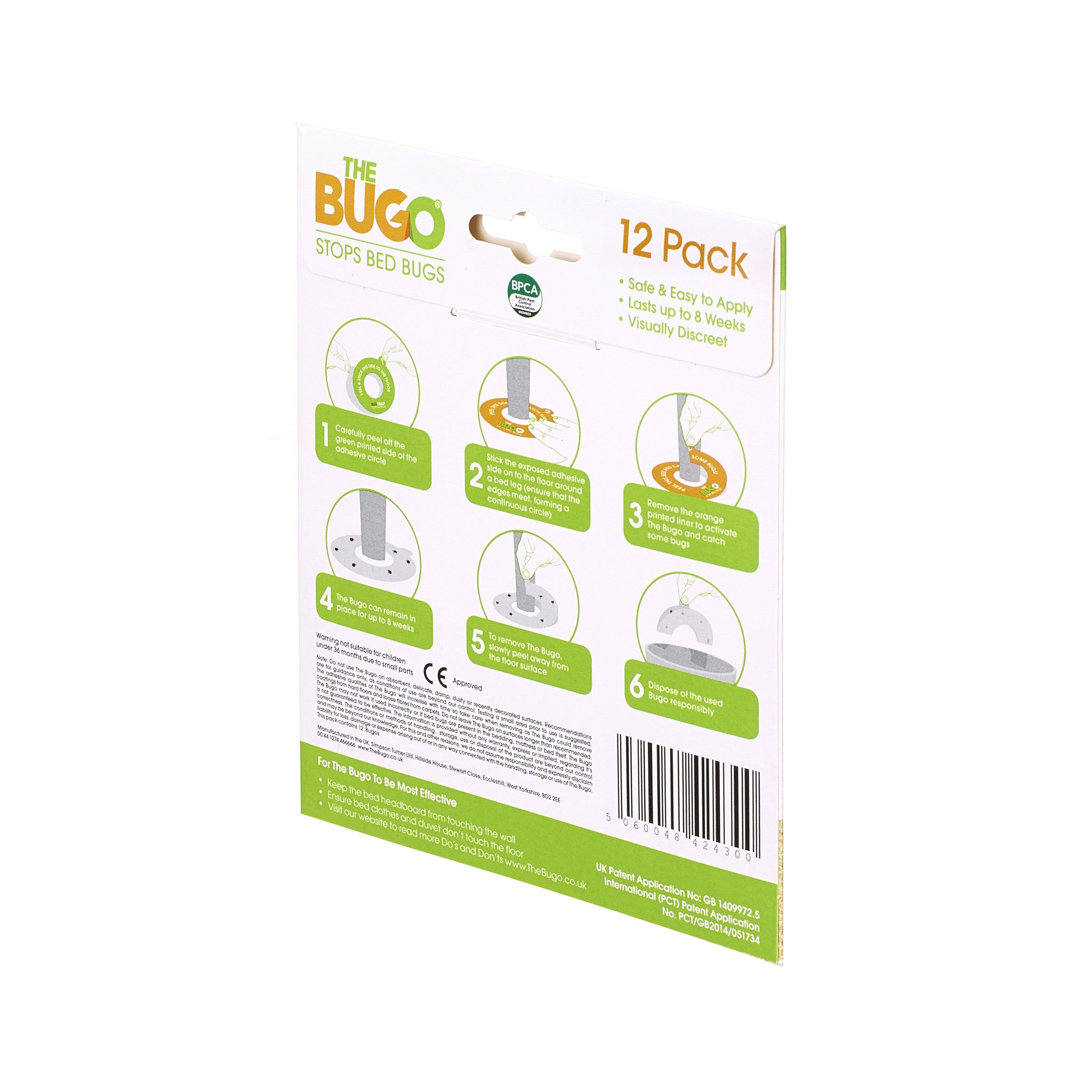 The Bugo - Stop Bed Bugs - Pack of 12 allthingssticky