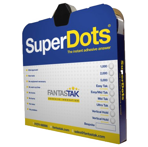 SuperDots Glue Dots (10mm) - 1000 dot roll