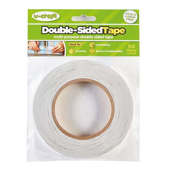 Double Sided Adhesive Tape Sticky Width 10mm x 50 Meter Craft Scrapbooking