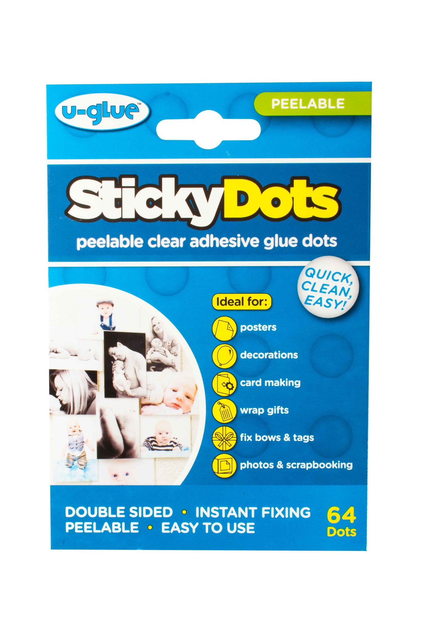 Superdots Easy tack Removable glue dots - Glue dots on a roll